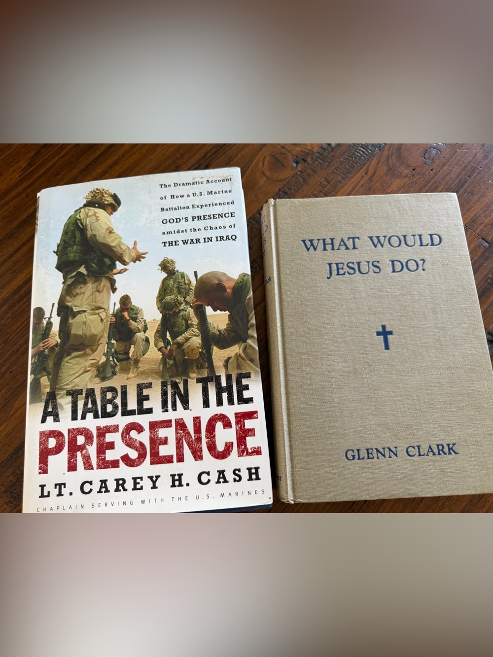 Bundle .What Would Jesus Do? by - Beige Hardcover ,A table in the presence.